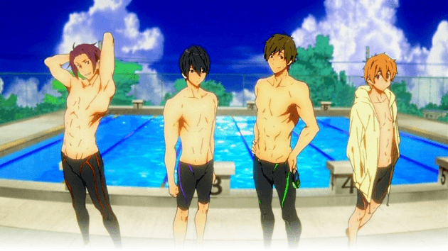 Gay Animes to Watch This Season: Free! Iwatobi Swim Club 